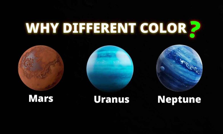 why planets have different colors